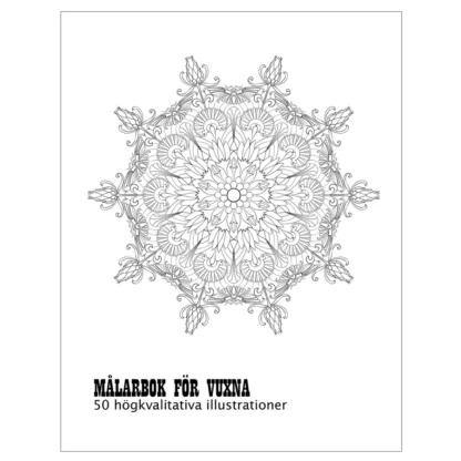 målarböcker vuxna mandala